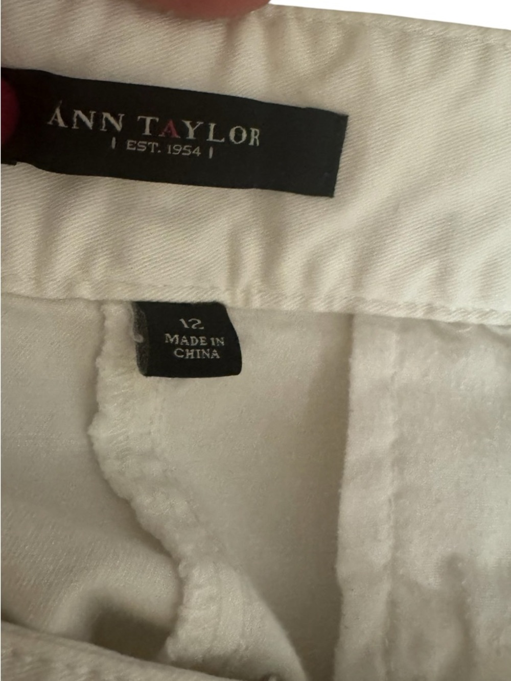 ANN TAYLOR Women’s Capris in WHITE SIZE: 12 #14 - Picture 5 of 6
